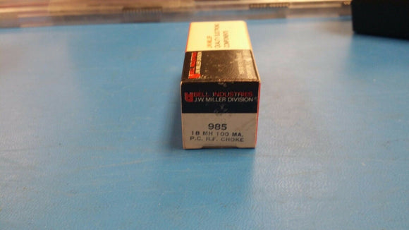 (1 PC) 985 JW MILLER AIR CORE PRINTED CIRCUIT R.F. CHOKE 18.0 mh 5%