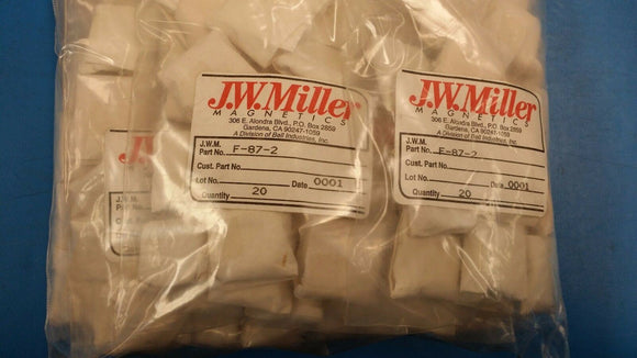 (2 PCS) F-87-2 JW MILLER CORE FERRITE  TOROID .883