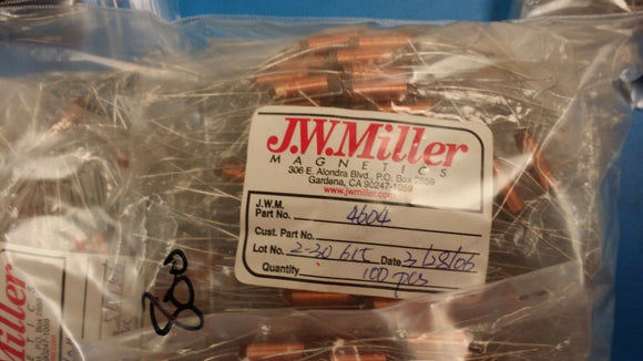 (2 PCS) 4604 JW MILLER Fixed R.F. Inductors 1.5uH 10%
