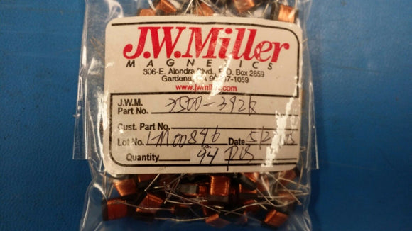 (10 PCS) 3500-392K JW MILLER Fixed R.F. Inductors 3900uH 10%