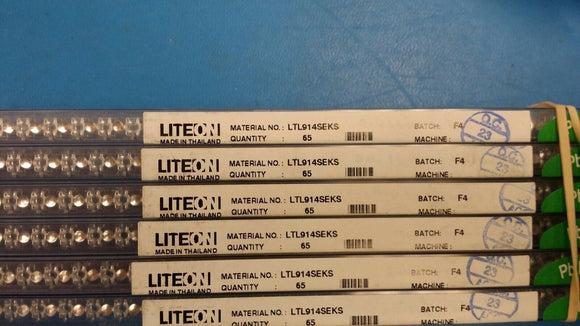 (10 PCS) LTL914SEKS LITE-ON LED Uni-Color Red 638nm 4-Pin