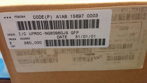 (1 PC) NG80960JS25 INTEL 32-BIT, 25MHz, RISC PROCESSOR, PQFP132