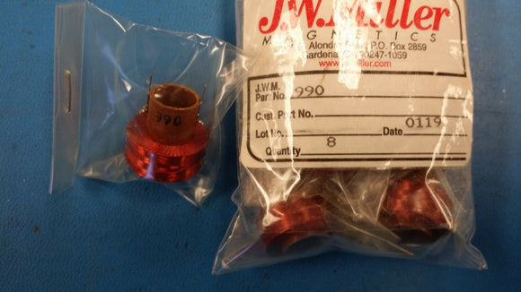 (1 PC) 990 JW MILLER Air Core Printed Circuit RF Choke 47 mh, 263 ohms, 50 ma