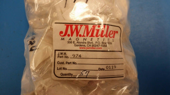 (1 PC) 974 JW MILLER AIR CORE PRINTED CIRCUIT RF CHOKE 2.2mH 27.4 Ohms 125ma
