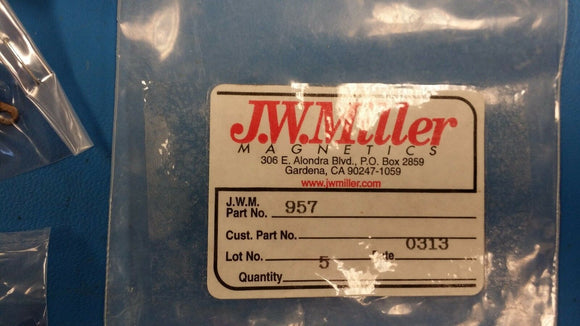 (1 PC) 957 JW MILLER UNSHIELDED IRON CORE CHOKE 25mH, 83 Ohms, 100ma