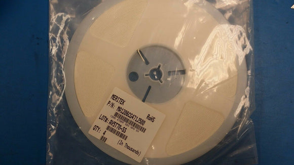 (100 PCS) MA1206CG471J500 MERITEK CERAMIC CAPACITOR 470pF 50v 5% SMD ROHS