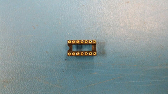 (10 PCS) SA143000 ONSHORE TECHNOLOGY IC DIP SOCKET 14PIN GOLD MACHINED ROHS