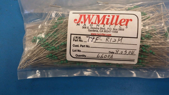 (10 PCS) 79FR12M JW MILLER Fixed Inductors RF CHOKE .12uH 20% AXIAL