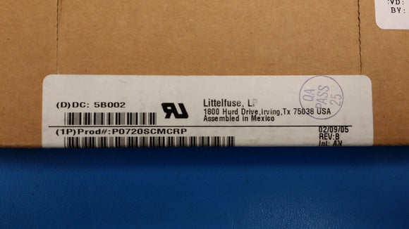 (10 PCS) P0720SCMCRP TECCOR SIDAC MICROCAP BI 65V 400A DO214