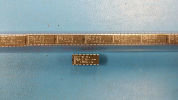 (10 PCS) 74F138N PHILIPS IC 3-8 LINE DEC/DEMUX 16-DIP