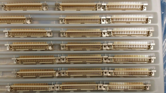 (2 PCS) 5439013 SUOMEN 3M 40 PIN DUAL WIPE CONNECTOR PCB MOUNT