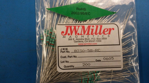 (10 PCS) 8230-58-RC JW MILLER Fixed RF Inductors 39uH 10% ROHS