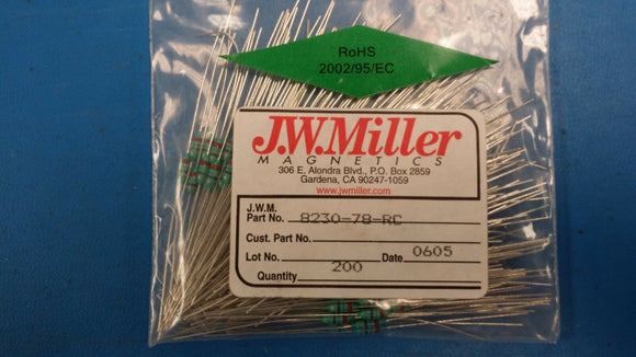 (10 PCS) 8230-78-RC JW MILLER Fixed RF Inductors 270uH 10% ROHS