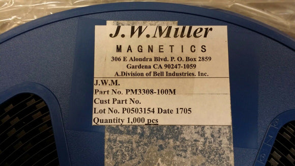 (10 PCS) PM3308-100M JW MILLER Fixed Power Inductors 10uH 20%