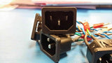(5 PCS) 6100-4 CONNECTOR PANEL MOUNT SNAP-IN, WIRE ASSEMBLY FW03C44-00E