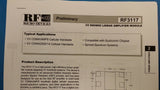 (2 PCS) RF3117 824MHz - 849MHz RF/MICROWAVE NARROW BAND LOW POWER AMPLIFIER