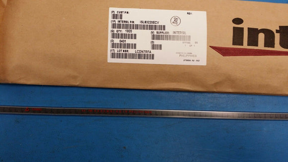 (10 PCS) ISL83220ECV INTERSIL Single Transmitter/Receiver RS-232 16-Pin TSSOP