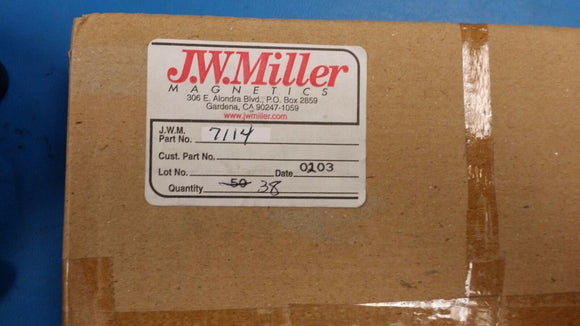 (2 PCS) 7114 JW MILLER Common Mode Chokes / Filters 2.55 mH