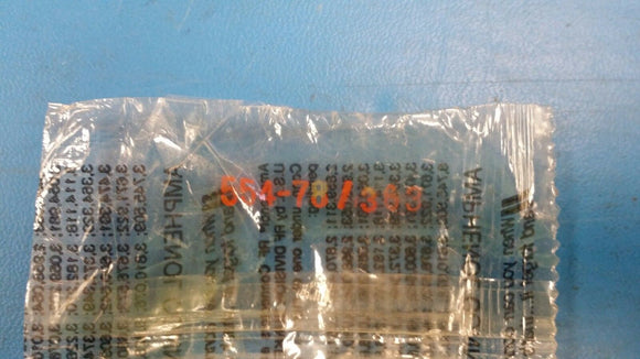 (1) Amphenol Bunker Ramo 554-78/363 BNC Connector