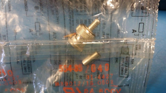 (1) M39012/16-0503 Conn BNC PL 0Hz to 4GHz 50Ohm Crimp ST Cable Mount Gold