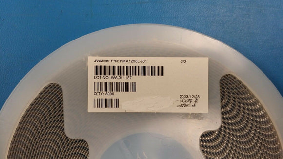 (25 PC) PMA1206L-301 JW MILLER Ferrite Beads Multi-Layer Array 300Ohm 25% 100MHz