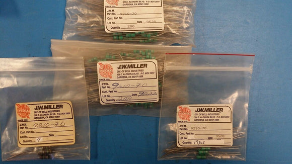 (10 PCS) 9210-70 JW MILLER Fixed RF Inductors 75uH 5%