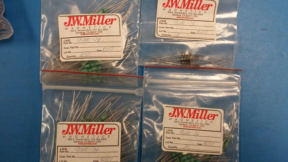 (10 PCS) 9210-74 JW MILLER Fixed RF Inductors 91uH 5%