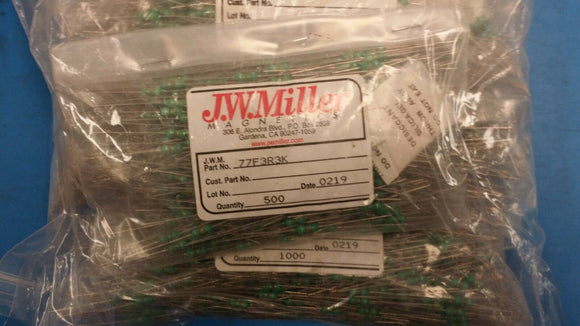 (25 PCS) 77F3R3K JW MILLER Fixed RF Inductors 3.3uH 10%