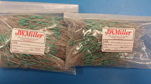 (5 PCS) 9310-06 JW MILLER Fixed R.F. Inductors Unshielded 0.47uH 20%