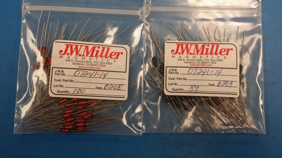 (10 PCS) 07241-14 JW MILLER Fixed RF Inductors 12uH 10%