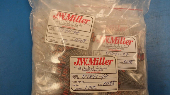 (10 PCS) 07241-42 JW MILLER Fixed RF Inductors 2700uH 10%