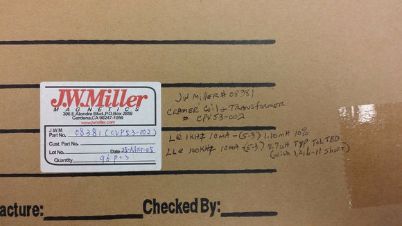 (2 PCS) 08381 MILLER, CVP 53-002 CRAMER VIPER 53 FLYBACK TRAMSFORMER