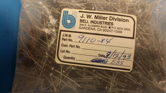 (10 PCS) 9110-84 JW MILLER 150uH 5% MOLDED INDUCTOR