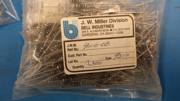 (10 PCS) 9110-08 JW MILLER MOLDED INDUCTOR