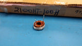 (4 PCS) 2100HT-100H JW MILLER Ind High Current Toroid 10uH 15% 1KHz 9.9A RDL