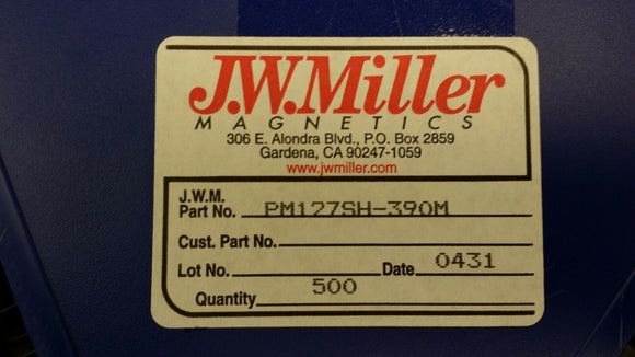 (10 PCS) PM127SH-390M JW MILLER Shielded Fixed Power Inductors 39uH 20% SMD