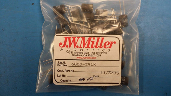 (10 PCS) 6000-391K JW MILLER Fixed RF Inductors 390uH 10%