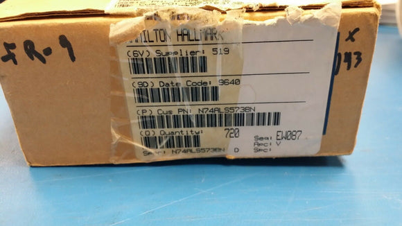 (4 PCS) N74ALS573BN PHILIPS 8-BIT DRIVER, TRUE OUTPUT, PDIP20
