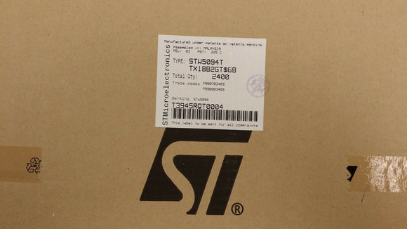 (2 PCS) STW5094 ST MICRO SERIAL INPUT LOADING, 18-BIT DAC, PBGA36