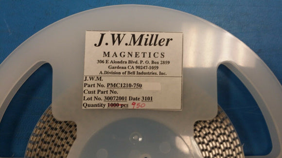 (25) PMC1210-750 JW MILLER Ferrite Beads 75 ohms 25%