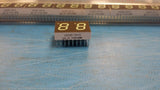 (2 PCS) HDSP-G513 AGILENT Displays Panel 2DIGIT 16LED Green CC 18-Pin DIP