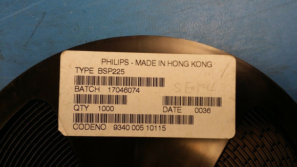 (10 PCS) BSP225 PHILIPS Trans MOSFET P-CH 250V 0.225A 4-Pin(3+Tab) SOT-223