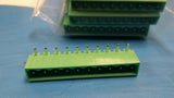 (5 PCS) 27113 TERMINAL BLOCK HEADER 10 POS 90 DEG MALE PIN FOR 24-12 AWG