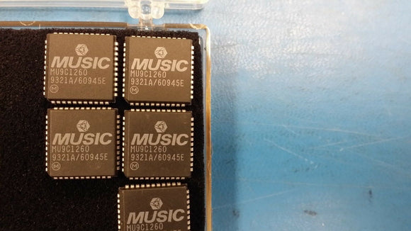 (1 PC) MU9C1260DC MUSIC SEMI Memory IC, CMOS, PLCC44