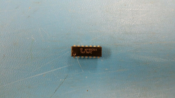 (10 PCS) 74F74PC NSC or FSC IC D-TYPE POS TRG DUAL 14DIP