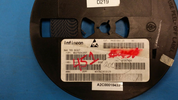 (25 PCS) BAV70S INFINEON Diode Switching 85V 0.2A 6-Pin SOT-363