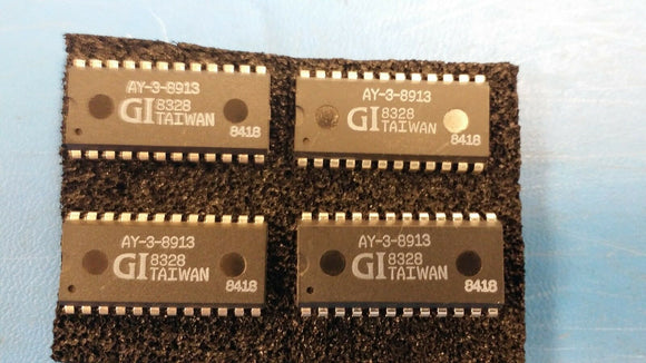 (1 PC) AY-3-8913 General Instruments Audio Synthesizer IC, MOS, PDIP24