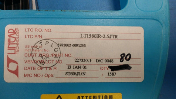 (1 PC) LT1580IR2.5#TR IC LDO REGULATOR 7A 2.5V DDPAK-7