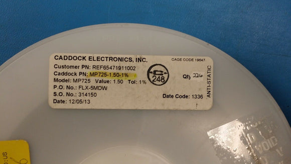 (2 PCS) MP725-1.50-1% CADDOCK Thick Film Resistors - SMD 1.5 ohm 25W 1% D-Pak