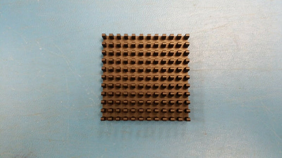 (10 PCS) 698-40AB Heat Sink Passive BGA Pin Array Adhesive Black Anodized 45mm